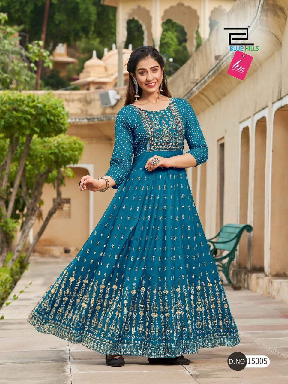 Blue Hills Glamour 15 Festive Wear Wholesale Anarkali Kurti